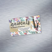 Boho Stijl | Goud Geborsteld | Salon Gereedschap Magnetisch Visitekaartje (Voorbeeld)