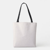 Boho Stijlvol Script Monogram en Naam in Beige Draagtas (Achterkant)