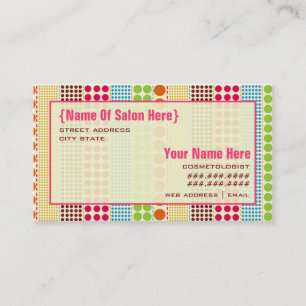 Boho Stippen Cosmetoloog Salon Appointment Afsprakenkaartje