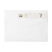 Boho Storybook Dragon Baby shower Retouradres (Achterkant)