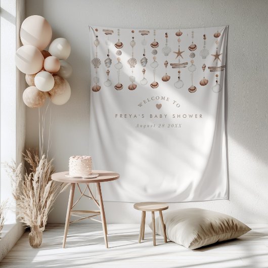 Boho Strand Schelp Welkom Bord Wandkleed