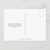 boho strandbruiloft met briefkaart op date (Achterkant)