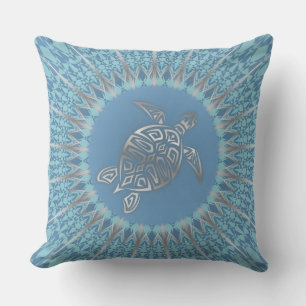 Boho-strandthema-schildpad Buitenkussen