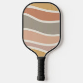 Boho Strip Patroon Aangepaste naam Pickleball Padd Paddle (Achterkant)