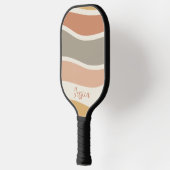 Boho Strip Patroon Aangepaste naam Pickleball Padd Paddle (Links)