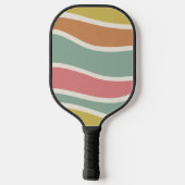 Boho Strip Patroon Aangepaste naam Pickleball Padd Paddle (Achterkant)