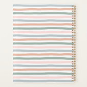 Boho Stripe rose Bleu Sage Vert Terracotta annuel (Dos)