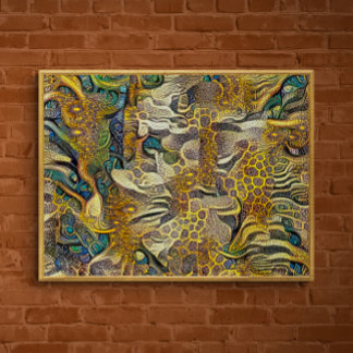 Boho Style Abstract Art Poster Perfect Poster