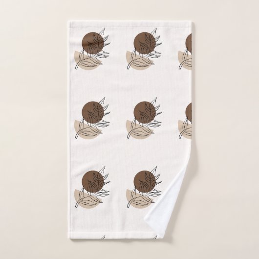 Boho Style Bohemian Minimal Art (Serviette à main)