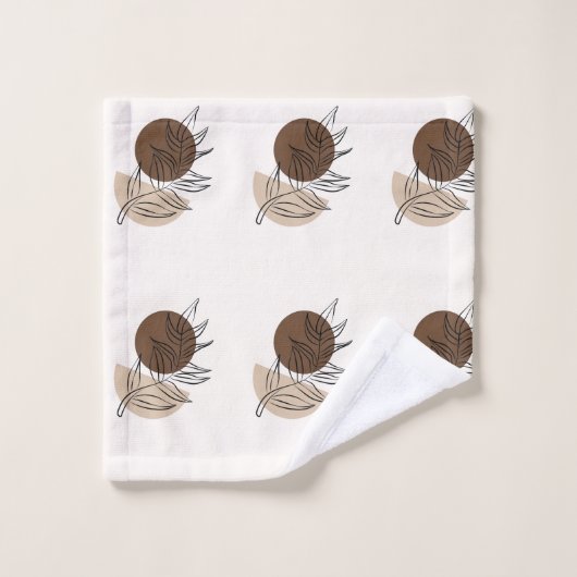 Boho Style Bohemian Minimal Art (Gant de toilette)