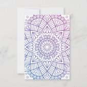 Boho Style Divorce Party Kaart (Achterkant)