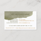 Boho Style Grooming Pet Bath Spa Cats Dogs Visitekaartje (Achterkant)