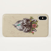 Boho Style Wolf Halo Portrait Case-Mate iPhone Case (Achterkant (horizontaal))