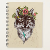 Boho Style Wolf Halo Portrait Planner (Voorkant)