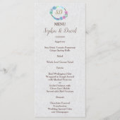 Boho Succulent Cactus Wreath Menu Mariage (Devant)