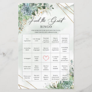 Boho succulente eucalyptus vind de gastbingo