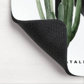 Boho Succulents Letter H Monogram Gepersonaliseerd Muismat (Hoek)