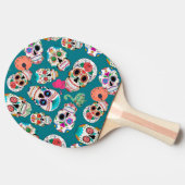 Boho Sugar Skulls Tafeltennisbatje (Zijkant)