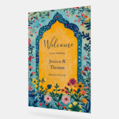 Boho Summer Blue Floral Wedding Welcome (Angle)