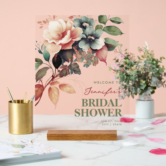 Boho Summer Floral Fête des mariées Bienvenue (Mariage)