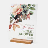 Boho Summer Floral Fête des mariées Bienvenue (Angle)