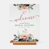 Boho Summer Garden Floral Fête des mariées Bienven (Recto)