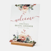 Boho Summer Garden Floral Fête des mariées Bienven (Angle)