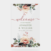 Boho Summer Garden Floral Mariage Bienvenue (Recto)