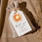 Boho Sun 1st Birthday Party Cadeaulabel