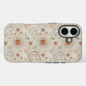 Boho Sun and Moon Pattern Case-Mate iPhone Case (Achterkant (horizontaal))