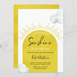 Boho Sun Baby shower Invitation Kaart