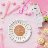 Boho Sun Baby shower Papieren Bordje (Feest)