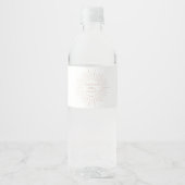 Boho Sun Baby shower Waterfles Etiket (Voorkant)