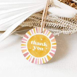 Boho Sun Bedankt voor de tags Bedankjes Labels
