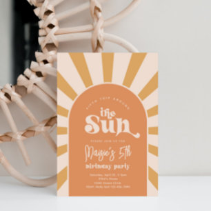 Boho Sun Birthday Invitation   Uitnodiging Girl Su