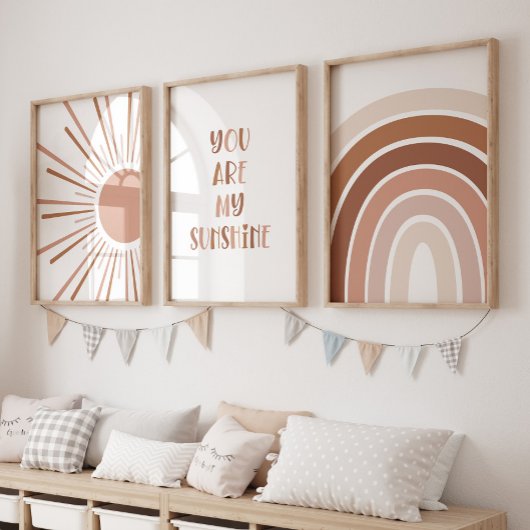 Boho Sun Citation Rainbow Kids Room