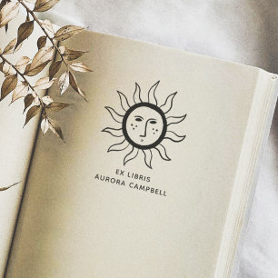 Boho Sun Eenvoudig uit de bibliotheek van het na Zelfinktende Stempel