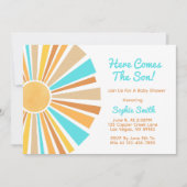 Boho Sun, Here Comes The Son, Blue Orange Rainbow Kaart (Voorkant)