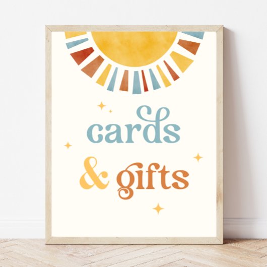 Boho Sun Kaarten & Geschenken Teken Poster