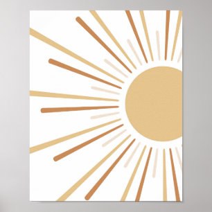 Boho Sun Kinder inrichting Poster
