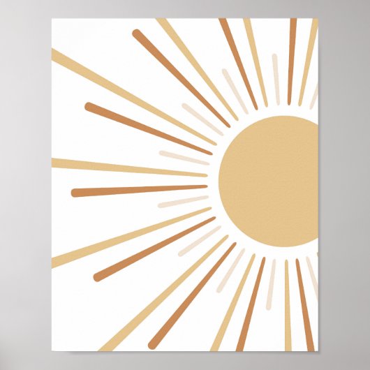 Boho Sun Kinder inrichting Poster (Voorkant)