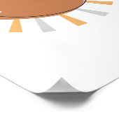 Boho Sun-kinderkamerposter voor kinderkamerdecor Poster (Hoek)