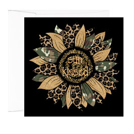Boho Sun Kissed Zonnebloem Magnetische Kaart