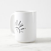Boho Sun Mom Nom de l'enfant Sun Rays Mug (Devant gauche)