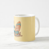 Boho Sun, Moon, and Ocean Wave Aesthetic Mug (Devant droit)
