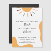 Boho Sun Motivatie Quote Business Magnet (Voorkant / Achterkant)