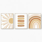 Boho Sun Rainbow Nom personnalisé Affirmations pou