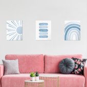 Boho Sun Rainbow Nom personnalisé Affirmations pou (Salon)