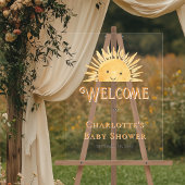 Boho Sun Sunshine Baby shower Bienvenue