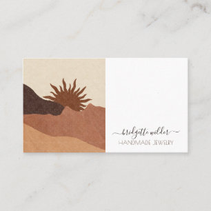 Boho Sun Terracotta Bijoux à oreille Cartes d'affi